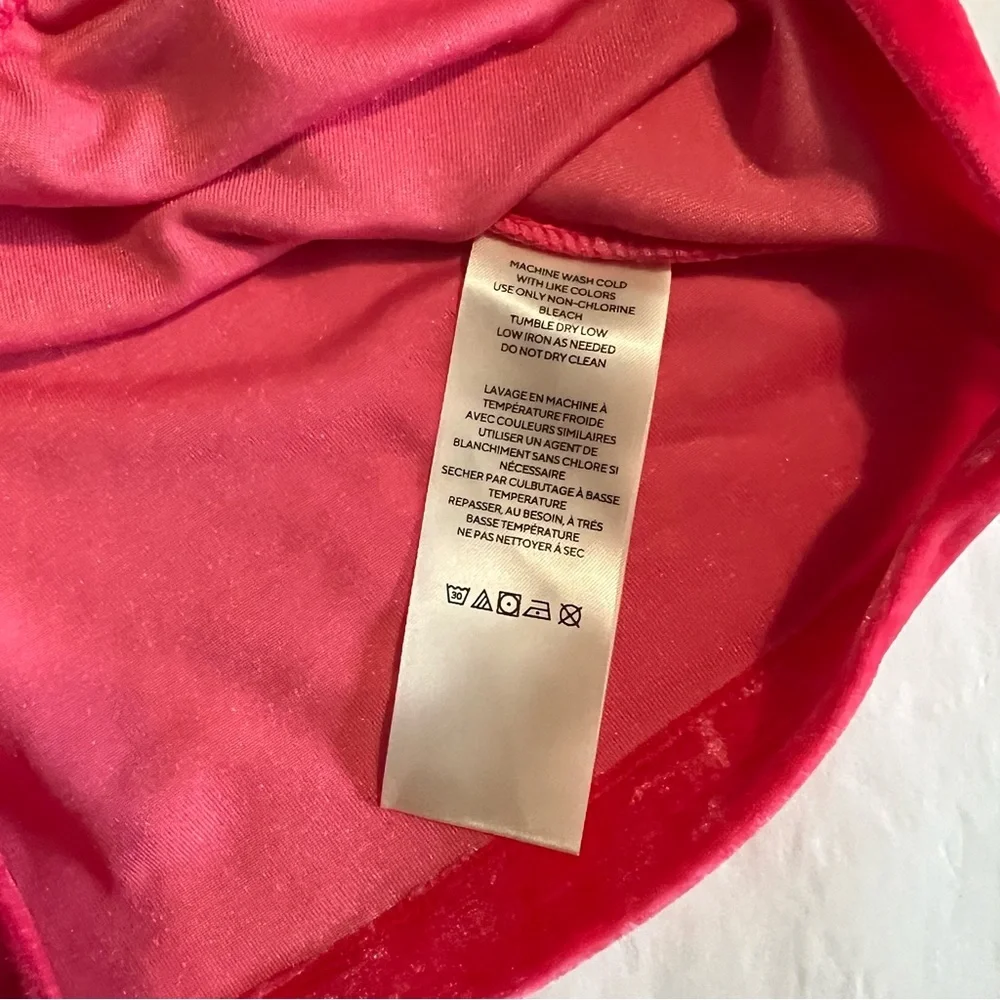 Free People Ruched Velvet V-neck Top In Strawberry Spritz Ruched